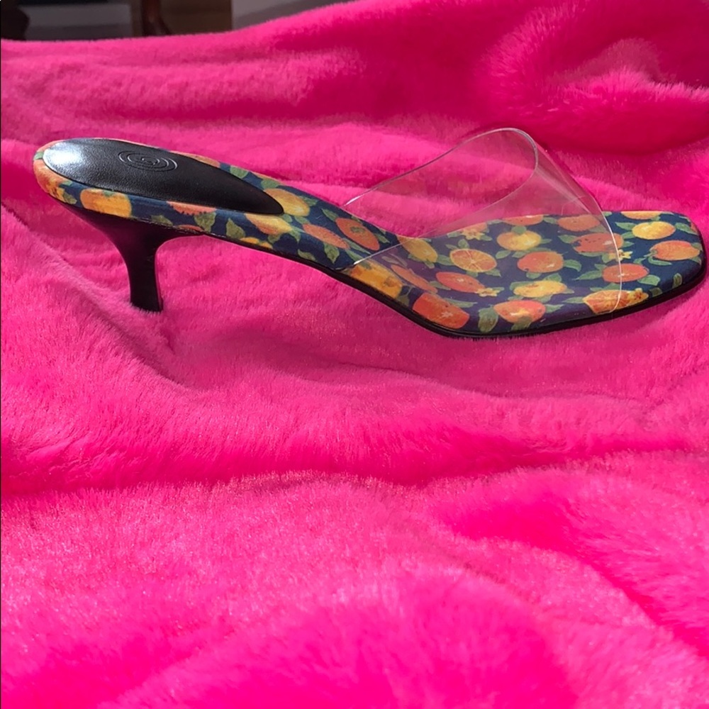 Clear Citrus heels